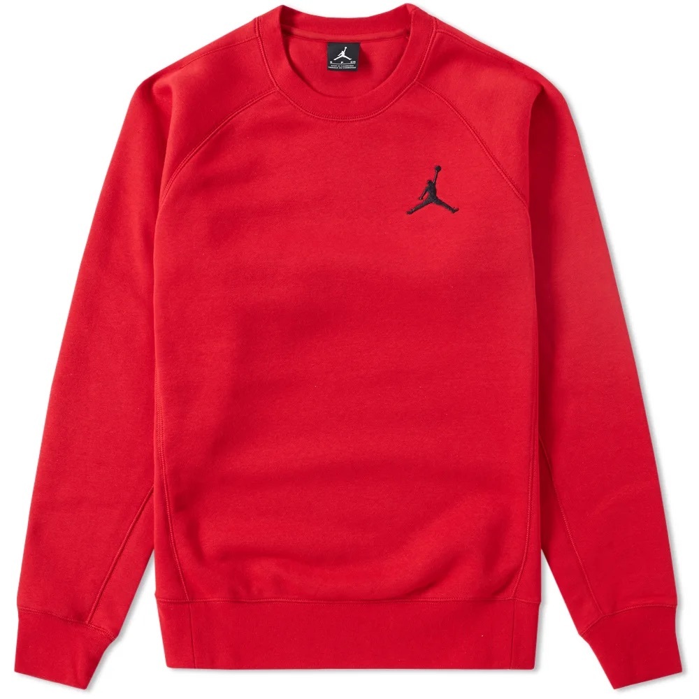 JORDAN red crewneck pullover